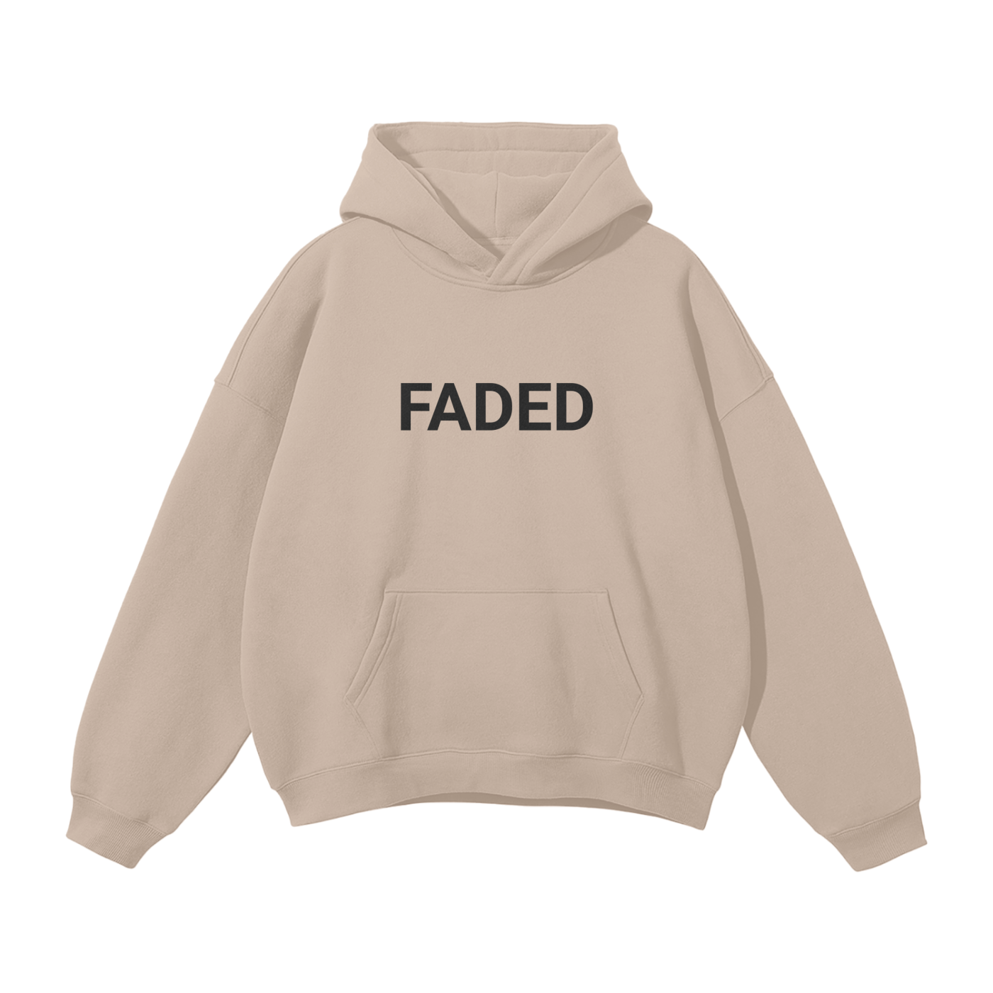 Streetwear Unisex Oversized Solid Color Fleece Hoodie