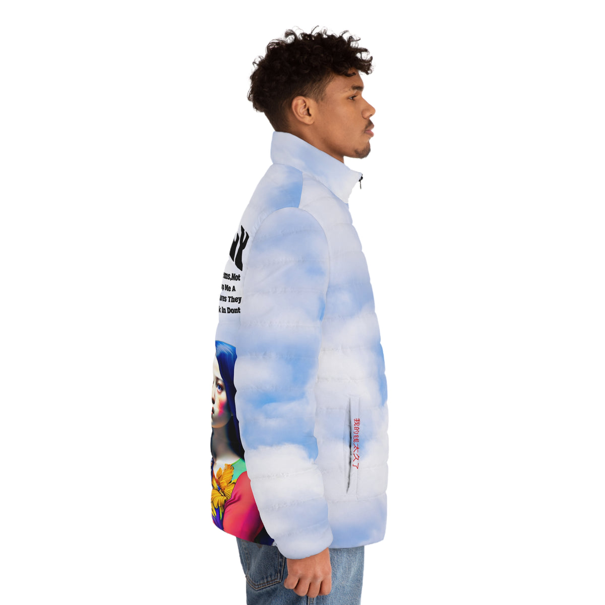Lucky Star Sky Puffer Jacket (AOP) Members Only