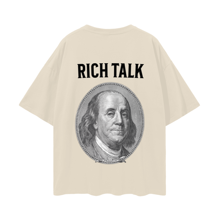 Rich Talk Oversize Deep Drop Shoulder Tee - 190 GSM