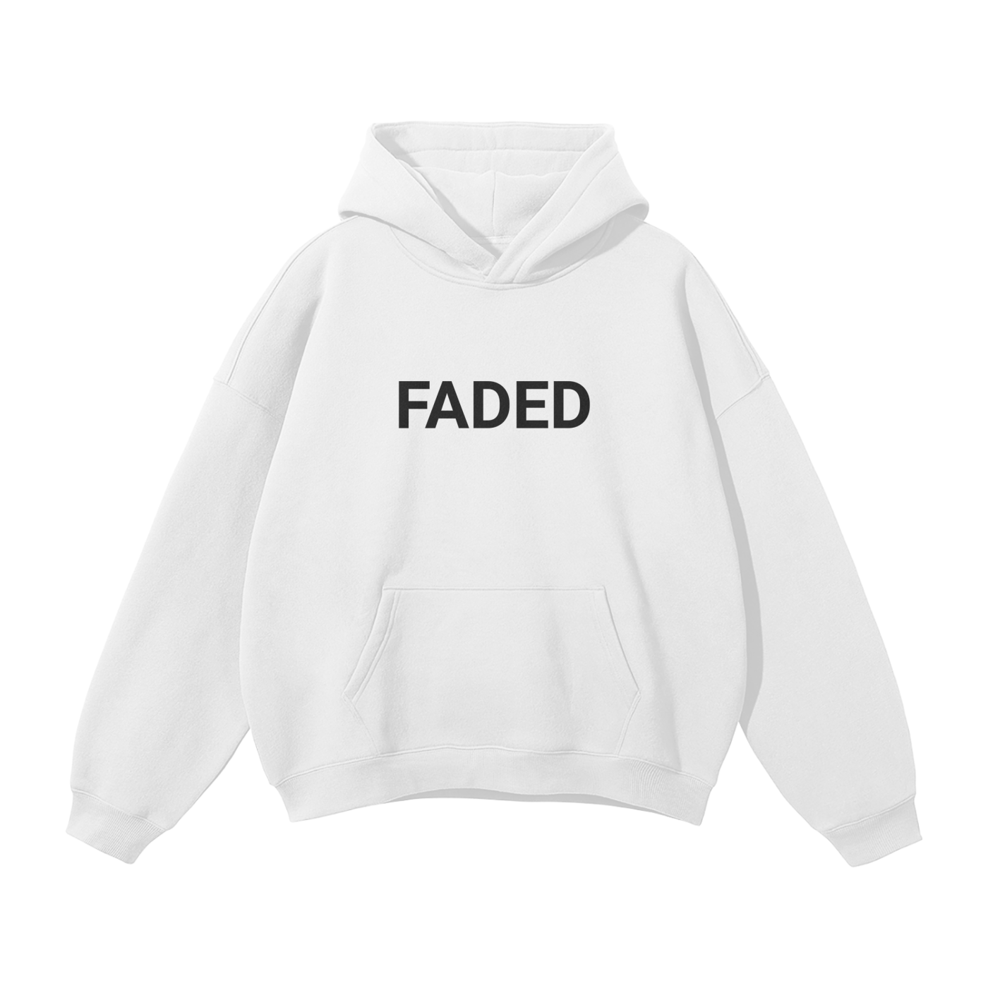 Streetwear Unisex Oversized Solid Color Fleece Hoodie