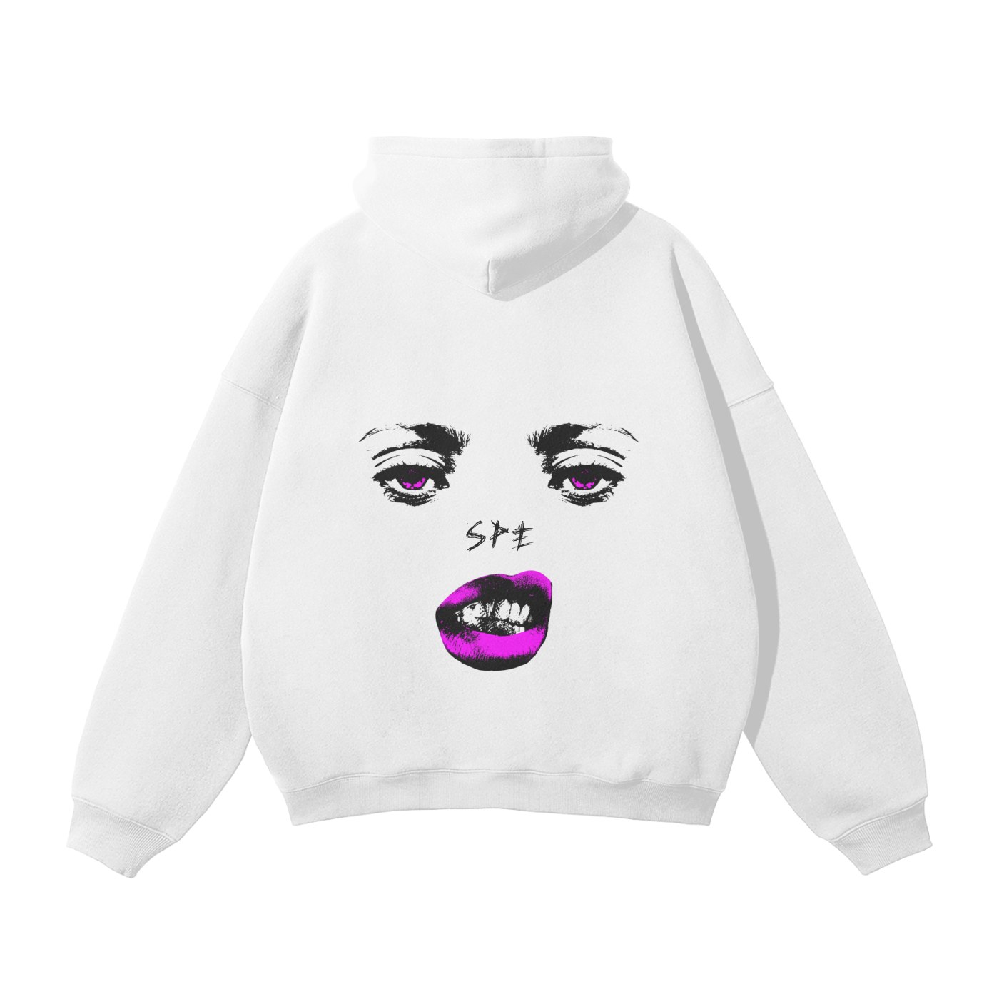 Streetwear Unisex Oversized Solid Color Fleece Hoodie