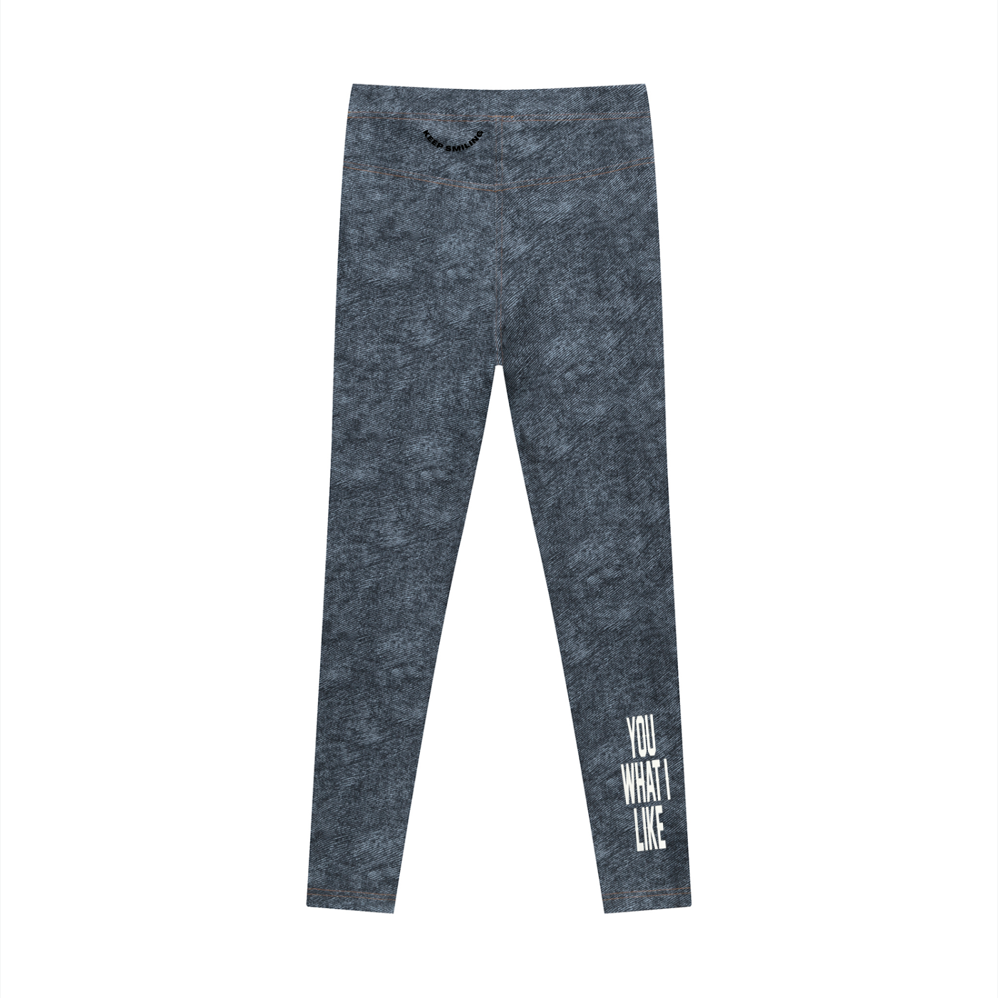Women's Faux Denim Zip-Fly Leggings