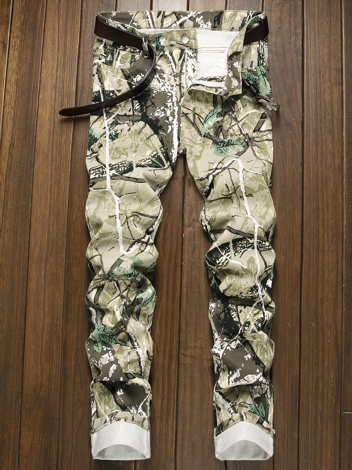 Forest Hunting Camouflage Denim Men's Trousers