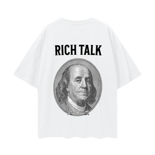 Rich Talk Oversize Deep Drop Shoulder Tee - 190 GSM