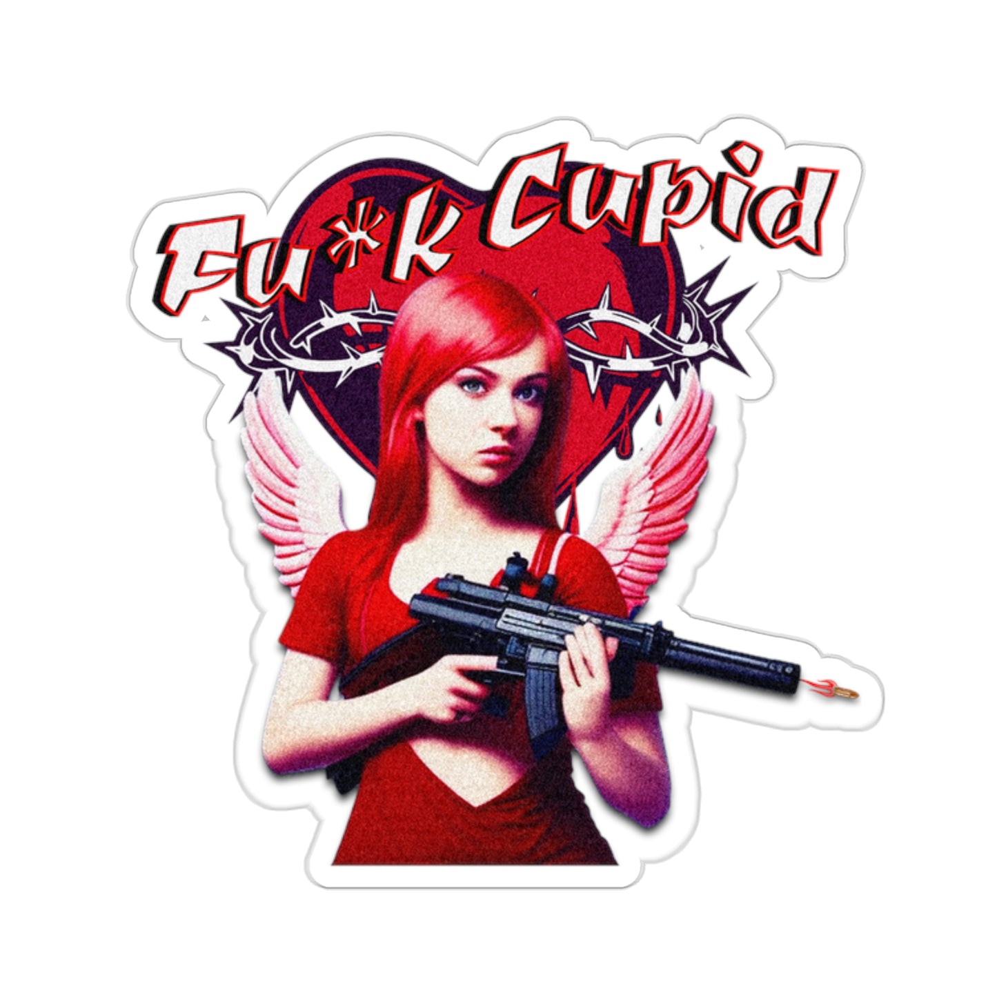 Fu*k Cupid  Kiss-Cut Stickersy