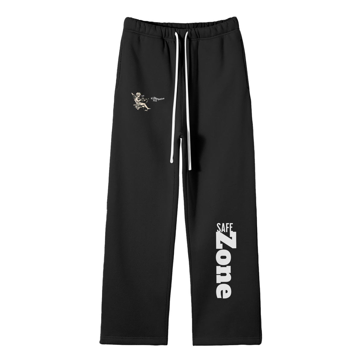 Kill All Negative Oversize Fleeced Leg Pants