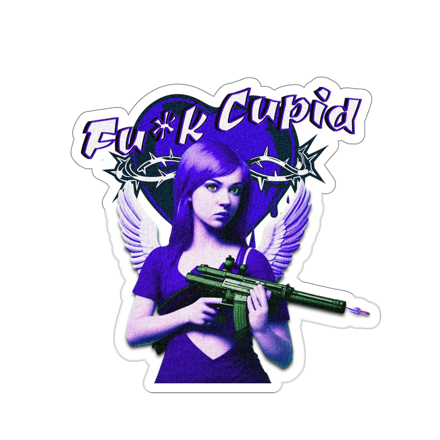 Fu*k Cupid Kiss-Cut Stickers