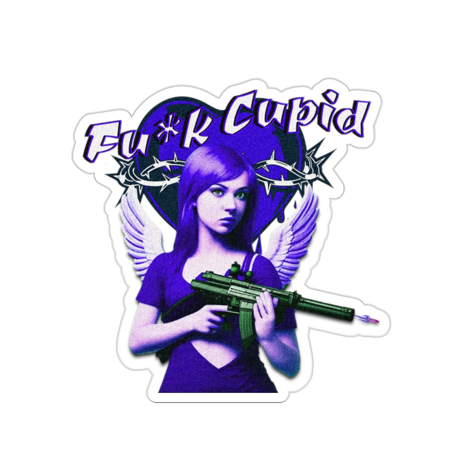 Fu*k Cupid Kiss-Cut Stickers