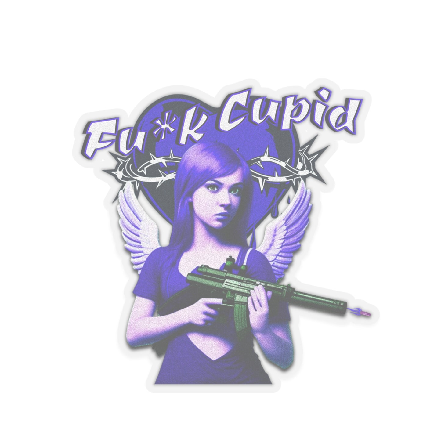 Fu*k Cupid Kiss-Cut Stickers