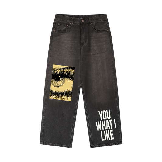 Vintage Wash Heavyweight Denim Jeans