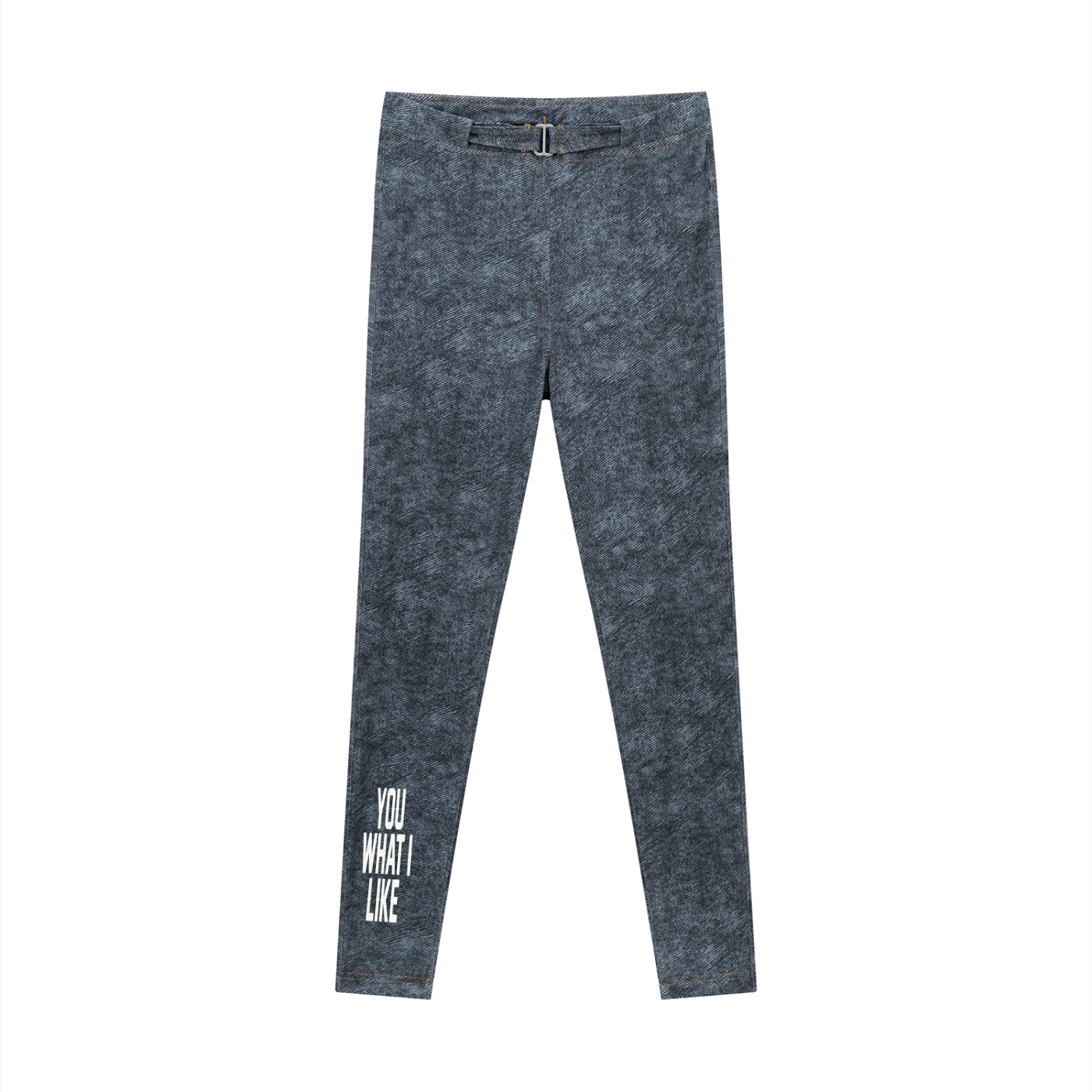 Women's Faux Denim Zip-Fly Leggings