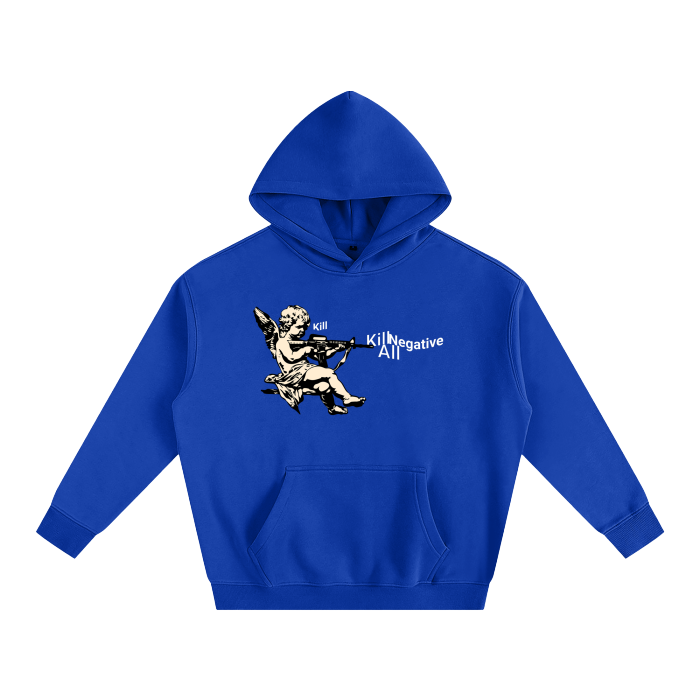 Kill All Negative Oversize Fleeced Hoodie