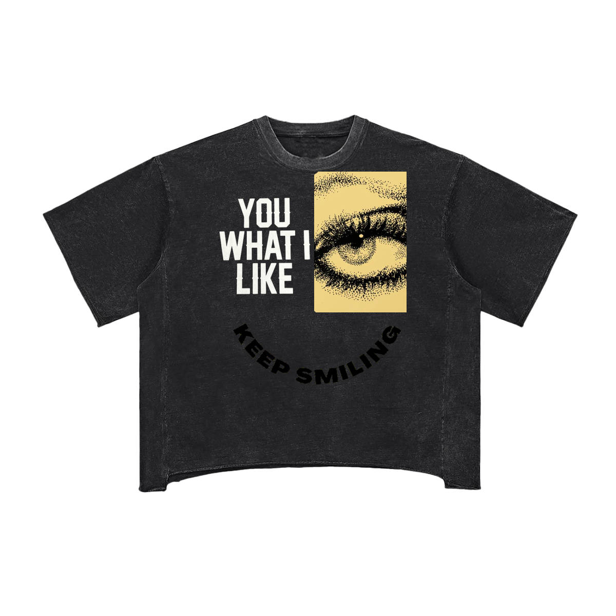 Raw Edge Snow Washed Boxy T-Shirt