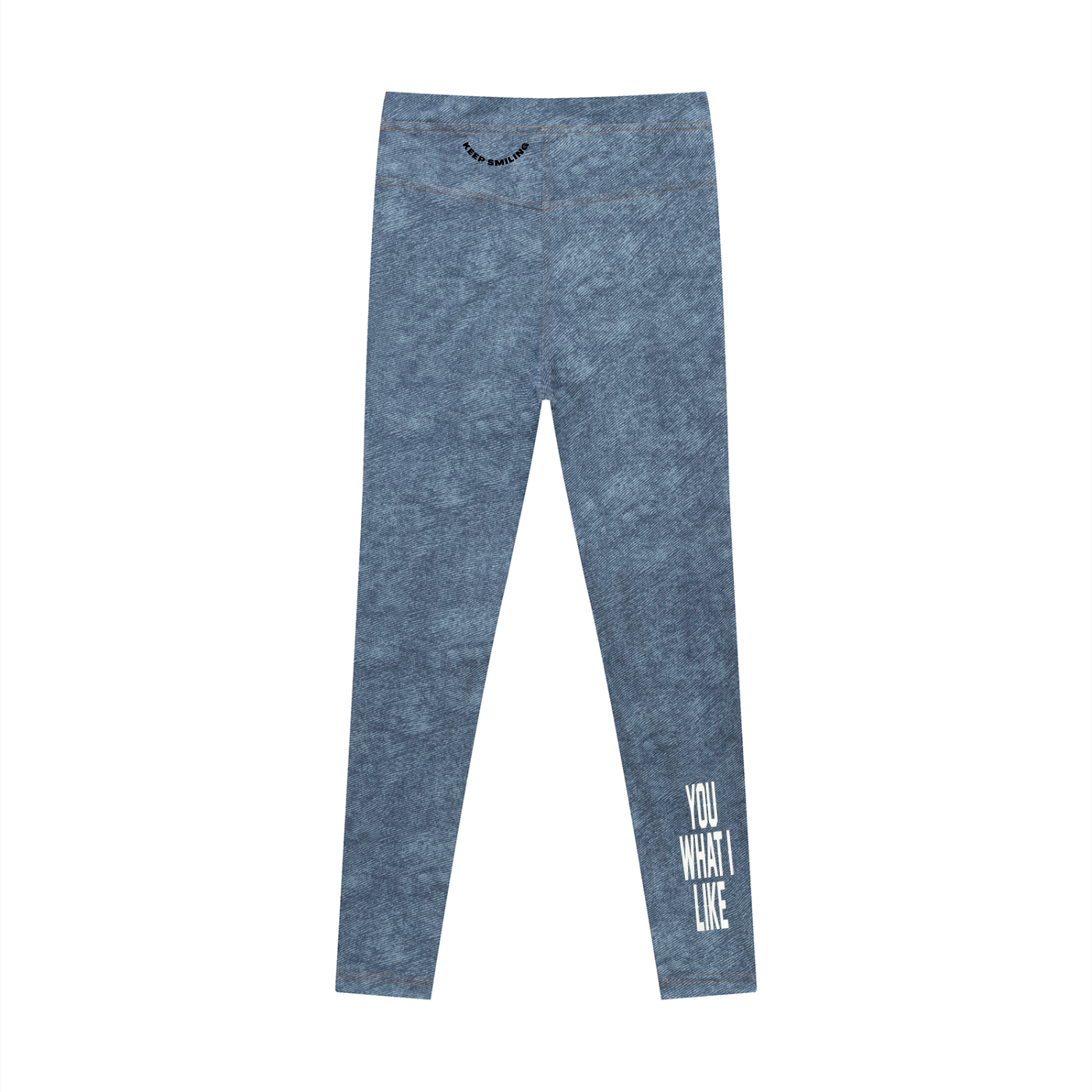 Women's Faux Denim Zip-Fly Leggings