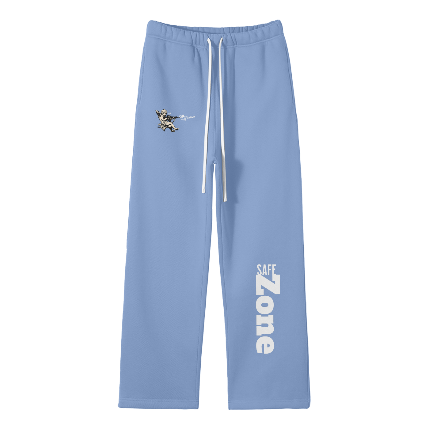 Kill All Negative Oversize Fleeced Leg Pants