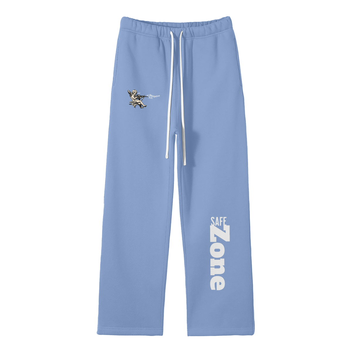 Kill All Negative Oversize Fleeced Leg Pants