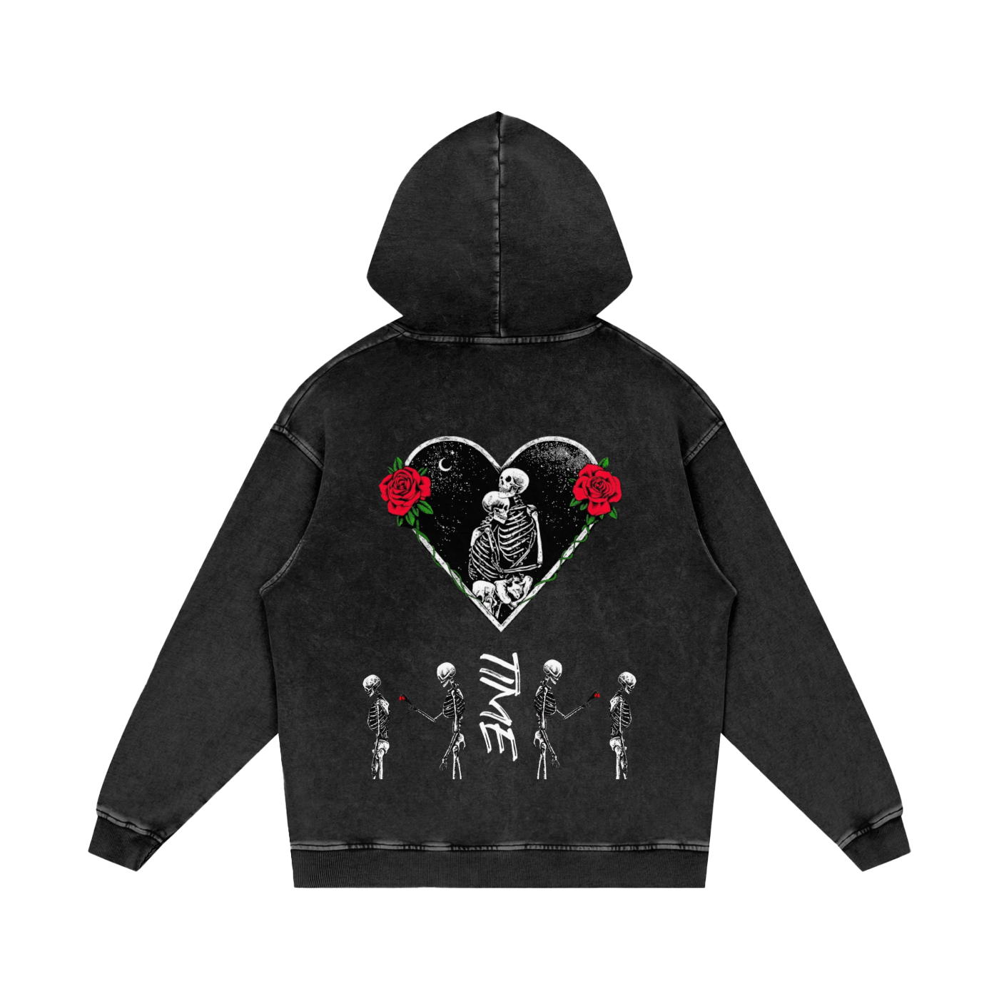 Bad Time Acid Wash Oversize Hoodie