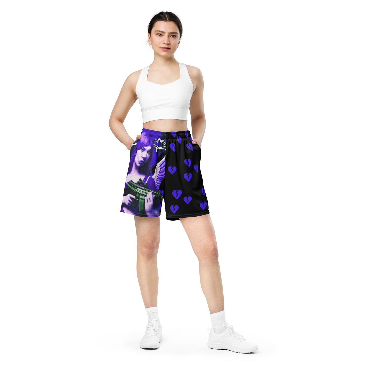 Fu*k Cupid Unisex mesh shorts