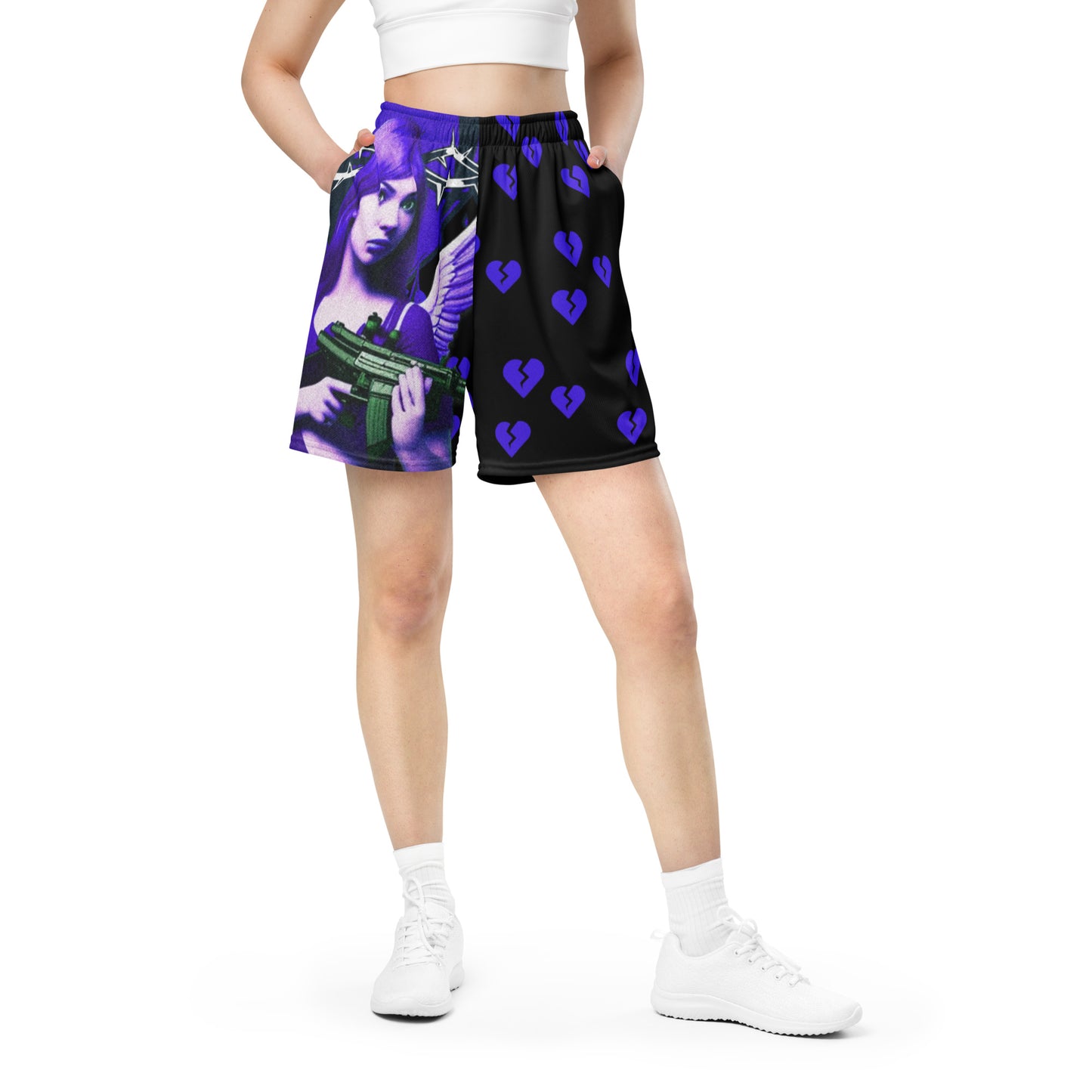 Fu*k Cupid Unisex mesh shorts