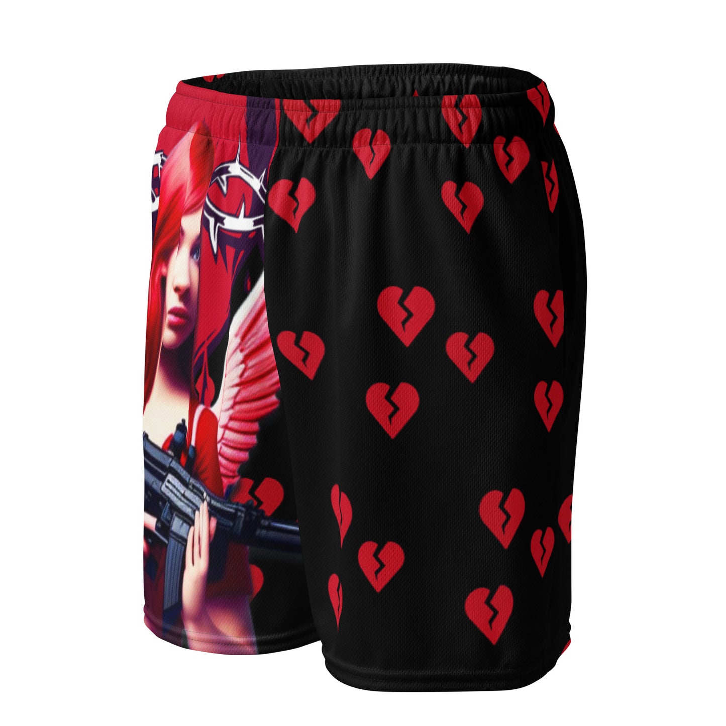 Fu*k Cupid Unisex mesh shorts