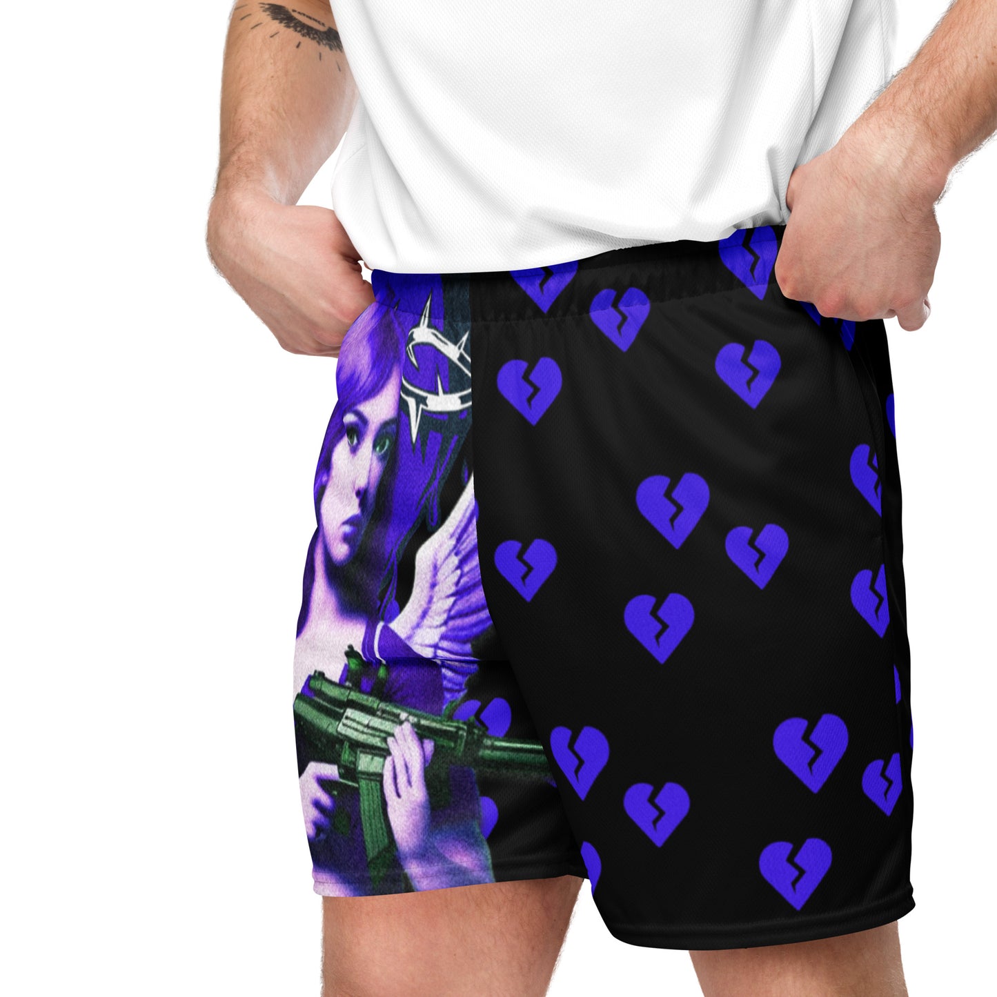 Fu*k Cupid Unisex mesh shorts