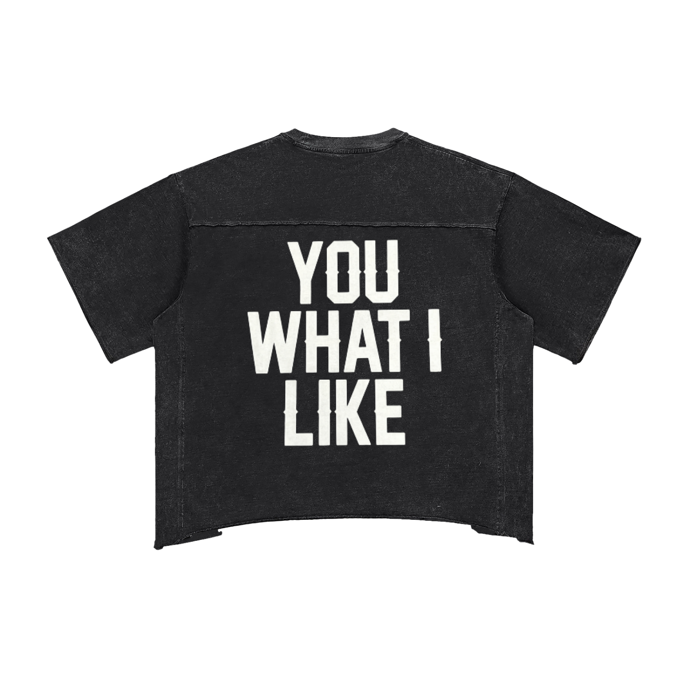 Raw Edge Snow Washed Boxy T-Shirt
