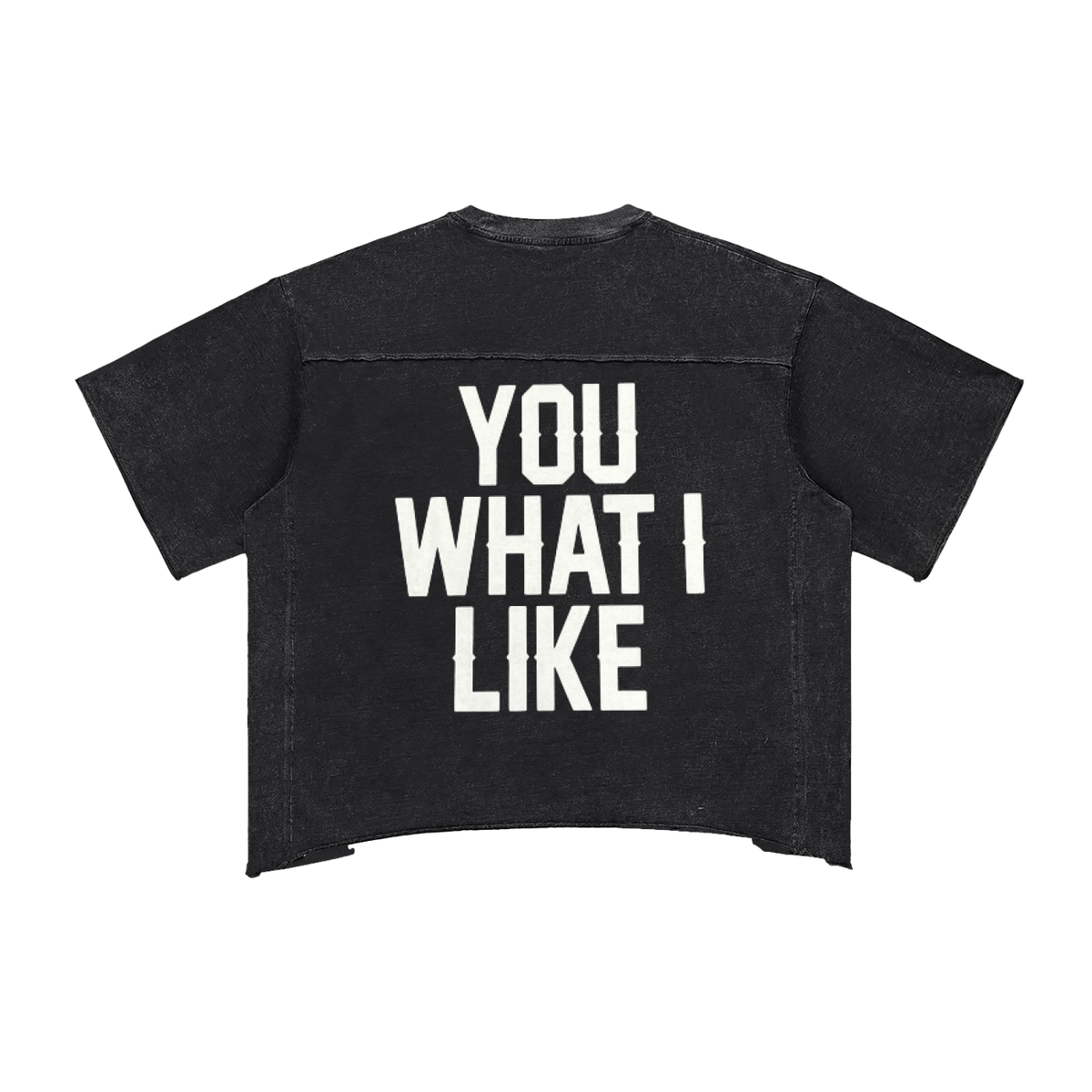 Raw Edge Snow Washed Boxy T-Shirt