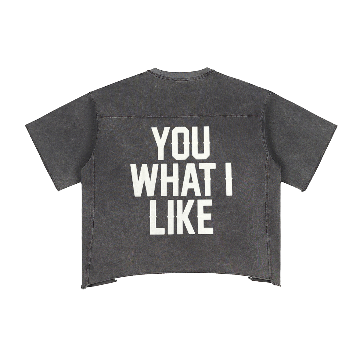Raw Edge Snow Washed Boxy T-Shirt