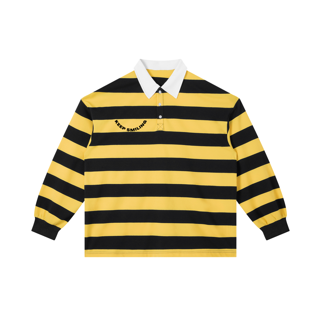 Color Block Stripe Polo Shirt