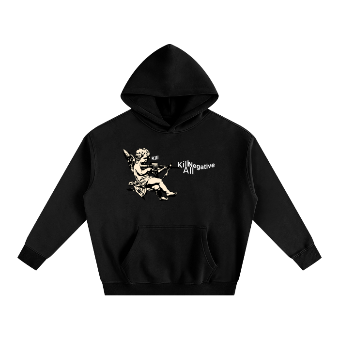 Kill All Negative Oversize Fleeced Hoodie