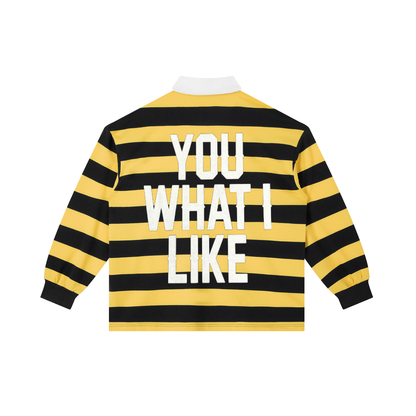 Color Block Stripe Polo Shirt