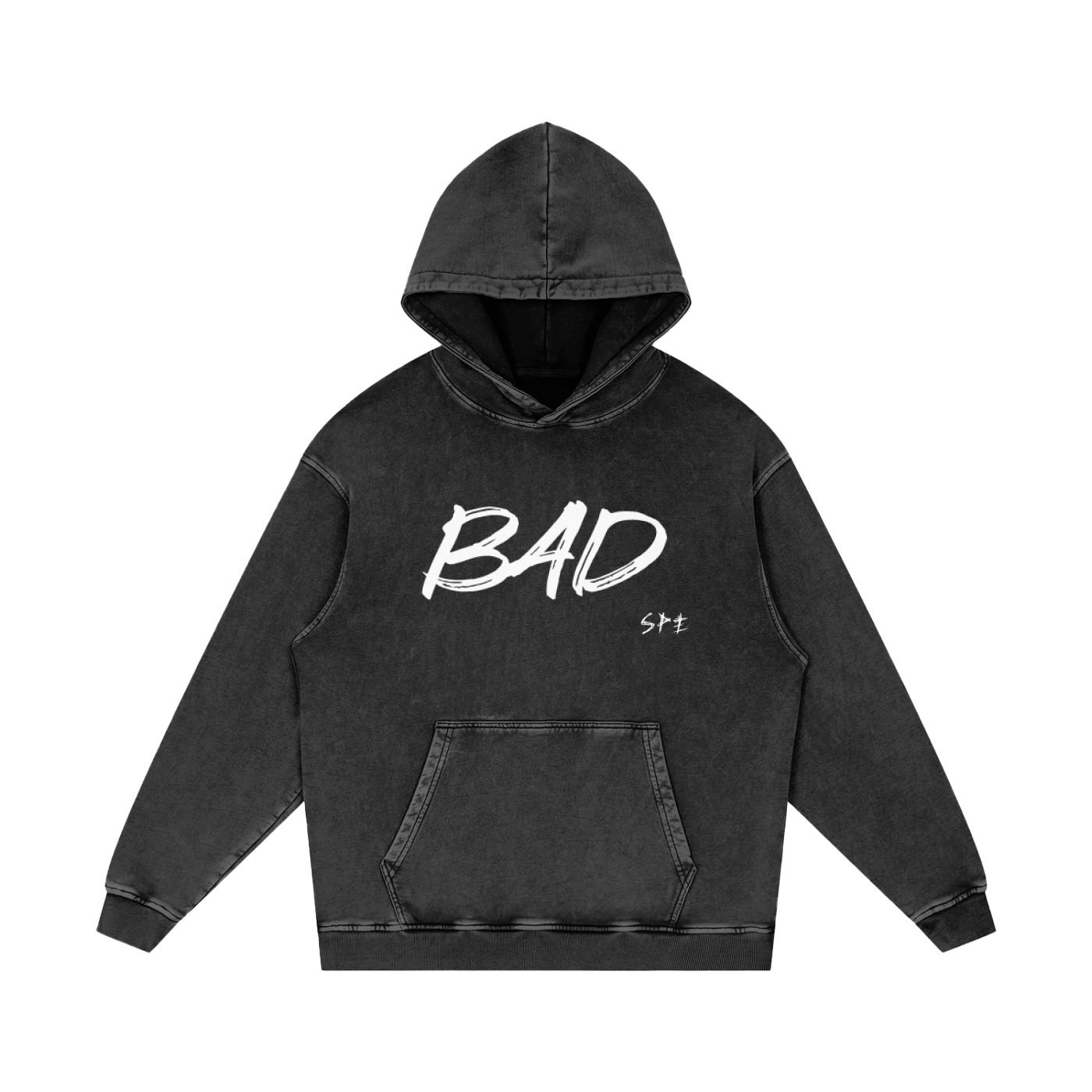 Bad Time Acid Wash Oversize Hoodie